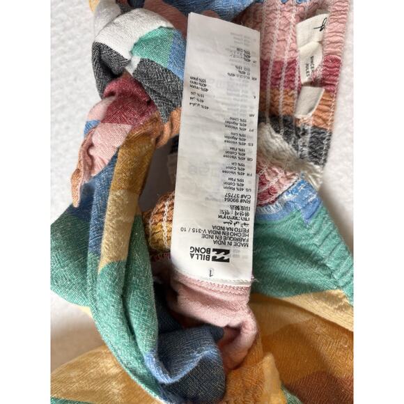 Billabong x Sincerely Jules Amaze The Day Rainbow Stripe Cropped Top M - Picture 4 of 5